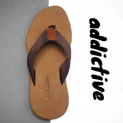 Men's Outdoor Non - Slip Flip Flops, 6 Colors EVA Lightweight Thick - Sole Beach Sandals for Casual & Sports(khaki) - Factory Direct Shop