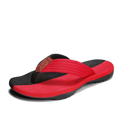 Mens Thongs EVA Lightweight - 45 - Red Black - Factory Direct Shop