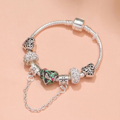 Love Bird Drip Oil Bracelet(17cm)