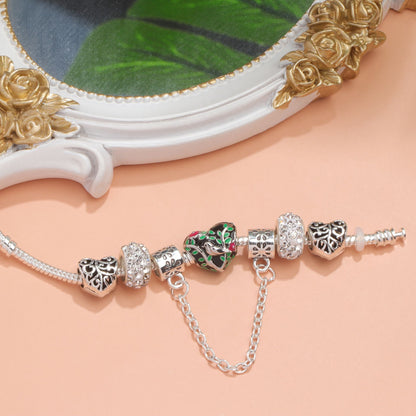 Love Bird Drip Oil Bracelet(17cm)