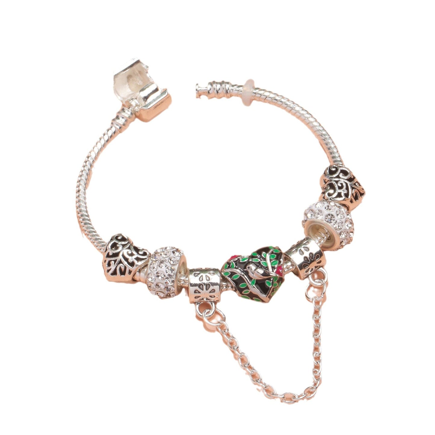 Love Bird Drip Oil Bracelet(19cm)