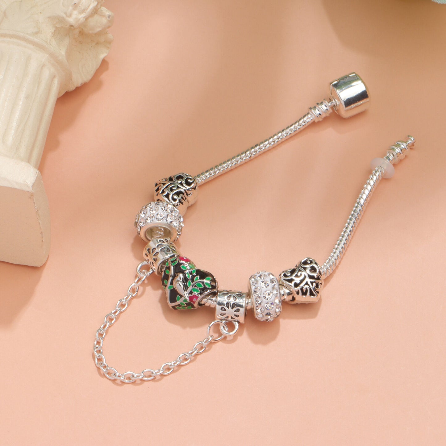 Love Bird Drip Oil Bracelet(19cm)