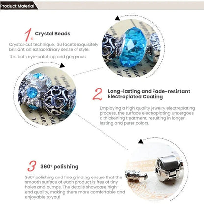 Vintage Crystal Zircon Beaded Bracelet with Hollow LOVE Alloy Pendant, Adjustable Snake Chain Bracelet(19cm+5cm)