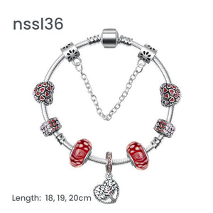 11 Styles Charm Bracelets Set,Colorful Alloy & Glass Beaded Bracelets, Buy 2 for Better Price(double)