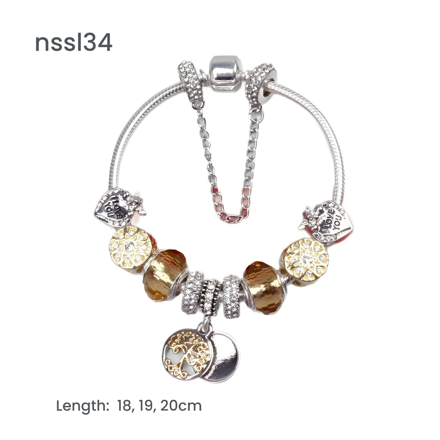 11 Styles Charm Bracelets Set,Colorful Alloy & Glass Beaded Bracelets, Buy 2 for Better Price(double)