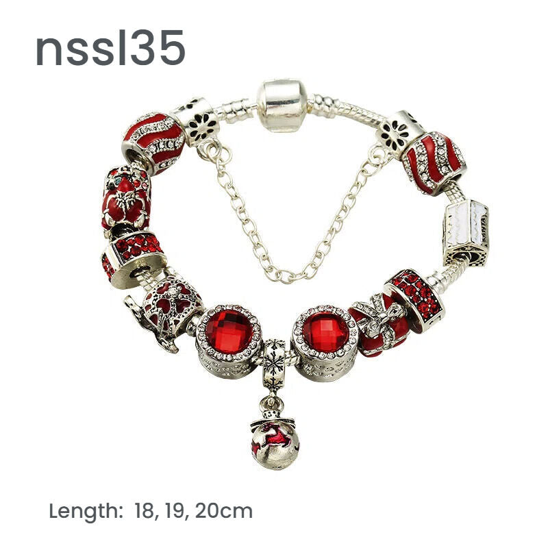 11 Styles Charm Bracelets Set,Colorful Alloy & Glass Beaded Bracelets,Buy 3 for Better Price(triple)