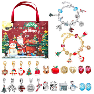 Christmas DIY Jewelry & Craft Advent Calendar(M-10,20*21*1.8cm)