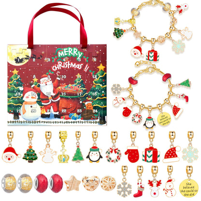 Christmas DIY Jewelry & Craft Advent Calendar(M-17ST,25*21*1.8)