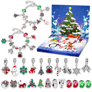 Christmas DIY Jewelry & Craft Advent Calendar(M-24,20*17*1.3cm)