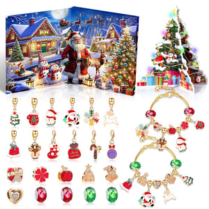 Christmas DIY Jewelry & Craft Advent Calendar(M-30,20*17*1.3cm)