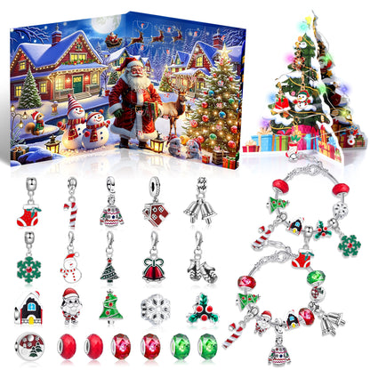 Christmas DIY Jewelry & Craft Advent Calendar(M-31,20*17*1.3cm)