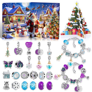 Christmas DIY Jewelry & Craft Advent Calendar(M-34,20*17*1.3cm)