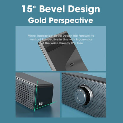 NNEOBA PC Soundbar Wired Speaker