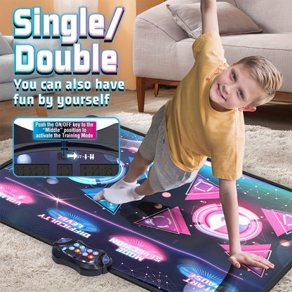 Double Dance Mat Music Light Exercise Toy - Factory Direct Shop