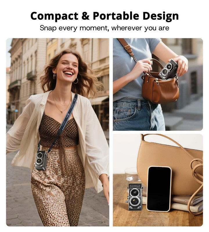 Mini Retro Digital Camera Black - Factory Direct Shop
