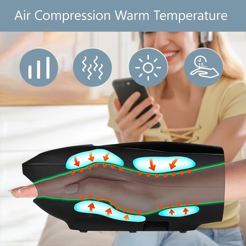 NNETM Ergonomic Hand Massager with Heat & Vibration - Factory Direct Shop