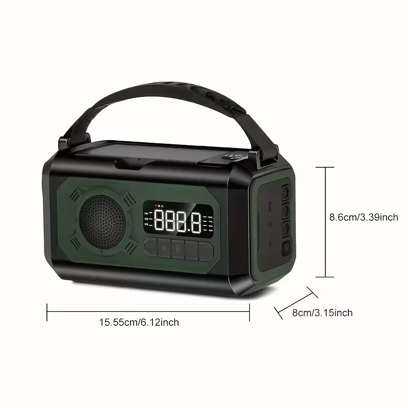 12000mAh Emergency Radio Solar Hand Crank Charger - Factory Direct Shop