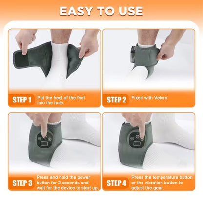 Ankle Heating Massager with Vibration & Heat Therapy