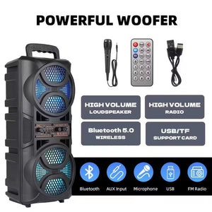 3000W Portable Wireless Speaker with Dual Subwoofers - Factory Direct Shop