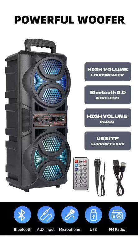 3000W Portable Wireless Speaker with Dual Subwoofers - Factory Direct Shop