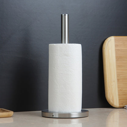 Stainless Steel Paper Towel Holder for Kitchen Countertop Cling Film Storage Rack - Silver ﻿ - Factory Direct Shop