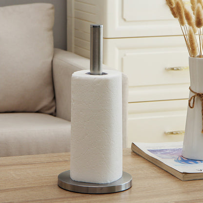 Stainless Steel Paper Towel Holder for Kitchen Countertop Cling Film Storage Rack - Silver ﻿ - Factory Direct Shop