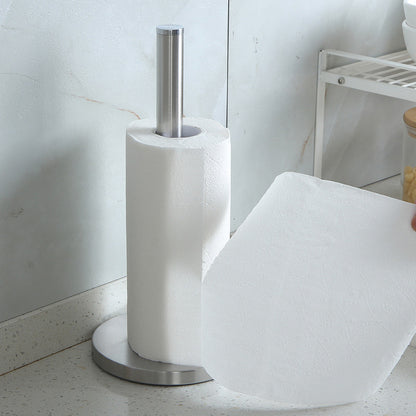 Stainless Steel Paper Towel Holder for Kitchen Countertop Cling Film Storage Rack - Silver ﻿ - Factory Direct Shop