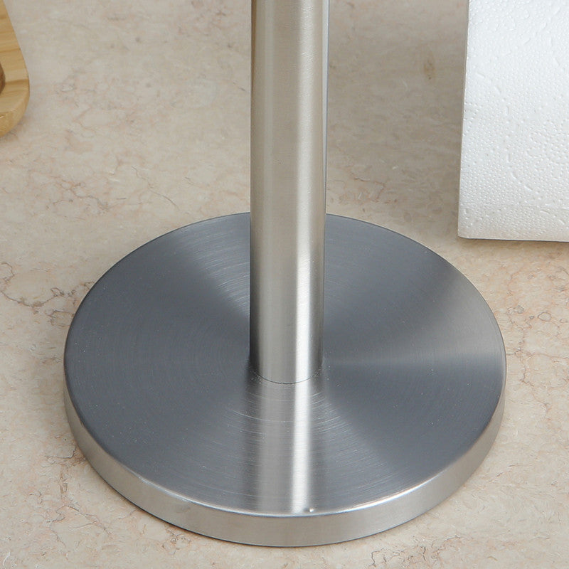Stainless Steel Paper Towel Holder for Kitchen Countertop Cling Film Storage Rack - Silver ﻿ - Factory Direct Shop