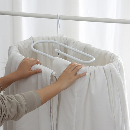 Elliptical Spiral Drying Rack for Quilt -White