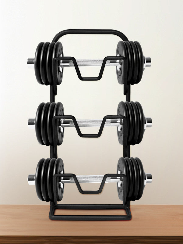 Three - layer Pot Lid Rack Kitchen Countertop Organizer for Cutting Board - Black - Factory Direct Shop