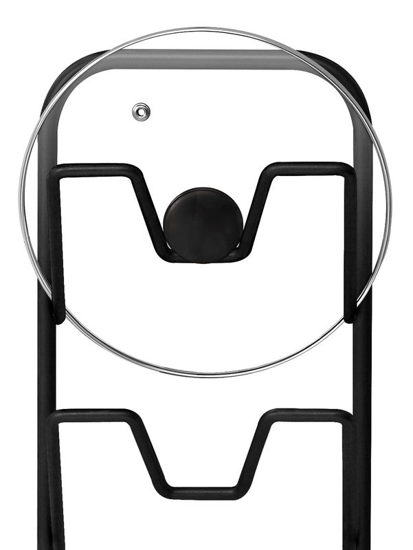 Three - layer Pot Lid Rack Kitchen Countertop Organizer for Cutting Board - Black - Factory Direct Shop