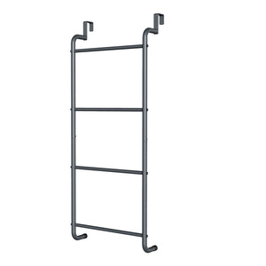 Over The Door Towel Rack Metal Behind Door Hanger for Bathroom Bedroom-Grey