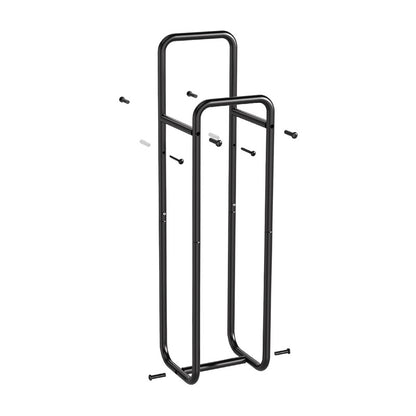Double - Pole Towel Rack, Wall - Mounted Storage Rack for Bathroom,Black - Factory Direct Shop