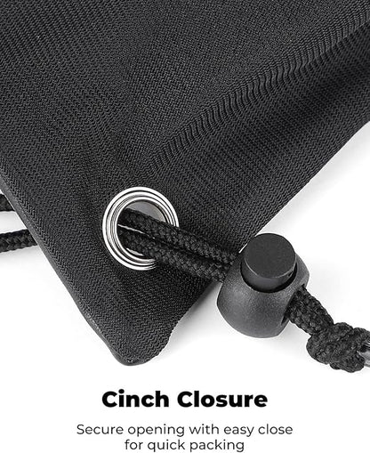 Helmet Bag, Large Capacity Light Weight Drawstring Bag for Motorcycle Bicycle Motocross Bike Racing  Snowboard Skiing Snowmobile Cycling Riding-Black
