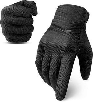 Breathable Mesh Motorcycle Gloves Touchscreen with TPR Palm Pad Hard Knuckle - Back - Medium - Factory Direct Shop
