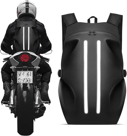 Motorcycle Backpack for Men, Waterproof Helmet Backpack with Reflective, Motorcycle Bag Helmet Bag - Black - Factory Direct Shop