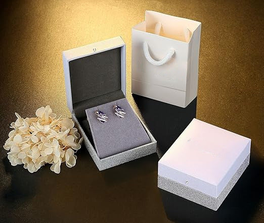 Infinity Love Heart Birthstone Earrings for Women, Crystal Stud Earrings with Healing Stones, Allergy - Free Jewelry for Women with Gift Box, Silver - tone Birthstone Crystals Earrings - 02 - February Birthstone - Tanzanite Purple - Factory Direct Shop