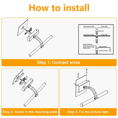 Hardwired Picture Light for Wall Black,14 inch Night Light LED Wall Sconces for Pictures,Dart Board Lights Wall Lights for Dartboard Mirror Frame Gallery - Factory Direct Shop