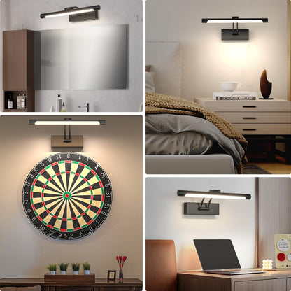 Hardwired Picture Light for Wall Black,14 inch Night Light LED Wall Sconces for Pictures,Dart Board Lights Wall Lights for Dartboard Mirror Frame Gallery - Factory Direct Shop