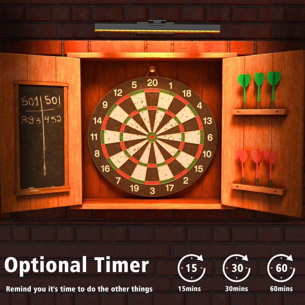 Picture Light Battery Operated, 16in Wireless Art Light for Paintings Color Temperature Adjustable Dimmable Battery Picture Light with Remote Control for Gallery Dartboard Art Bedroom Bathroom - Factory Direct Shop