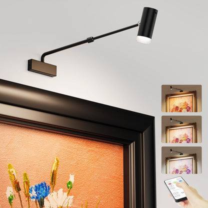 Rechargeable Picture Light with Remote Control, Adjustable Wall Sconce, 4000mAh Battery, Dimmable LED Art Light for Gallery, Bedroom & Bathroom - Factory Direct Shop