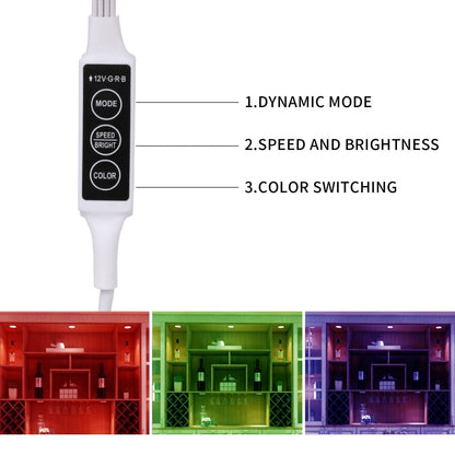 RGB Single LED Kitchen Under Cabinet Puck Light,Color Changing LED Under Cabinet Lights Kit,Aluminum Slim Multi Color Wired Display Cupboard Light for Kitchen 2 PCS - Factory Direct Shop