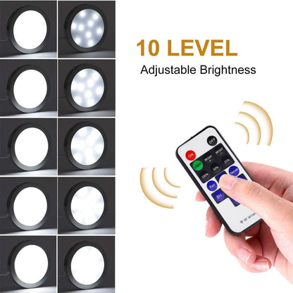 Dimmable & Timing Under Counter Lights Kitchen with Wireless RF Remote,Ultra - Thin 240V LED Cabinet Lights,12W Shelf Lights，6 Lights,Daylight White - Factory Direct Shop