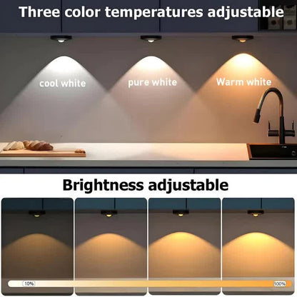 6 Lights LED Rechargeable Slim Cabinet Light, 2cm, Remote Control, Magnetic Mount - Factory Direct Shop