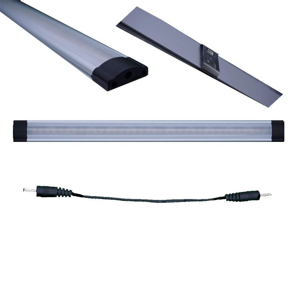 Dimmable Led Under Cabinet Lighting Bar Linkable Kits with Rocker Switch Under Counter Kitchen,Showcase,Shelf Lighting(3 Panel Kits Cold White) - Factory Direct Shop