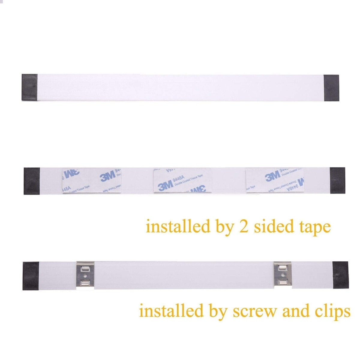 Dimmable Led Under Cabinet Lighting Bar Linkable Kits with Rocker Switch Under Counter Kitchen,Showcase,Shelf Lighting(3 Panel Kits Cold White) - Factory Direct Shop