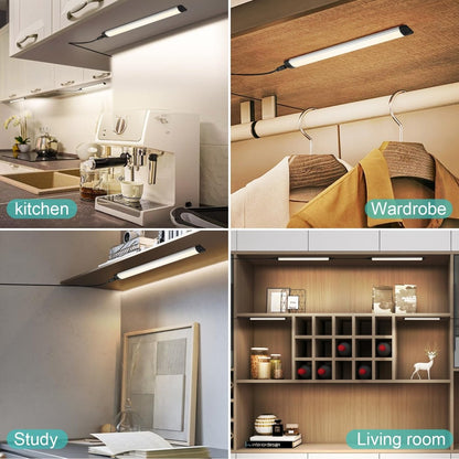 Dimmable Led Under Cabinet Lighting Bar Linkable Kits with Rocker Switch Under Counter Kitchen,Showcase,Shelf Lighting(3 Panel Kits Warm White) - Factory Direct Shop