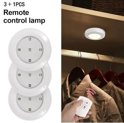 3 LED Light Set with Remote - Warm White for Cabinets & Displays - Factory Direct Shop