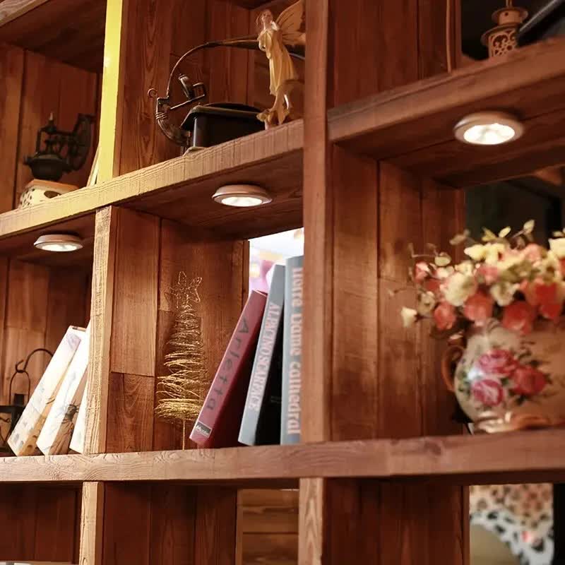 3 LED Light Set with Remote - Warm White for Cabinets & Displays - Factory Direct Shop