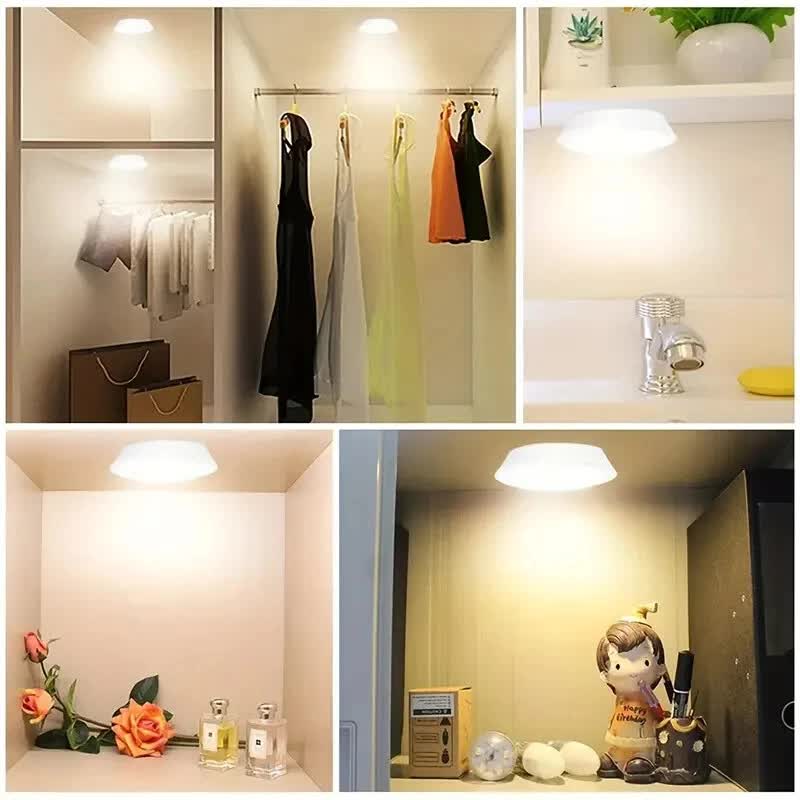 3 LED Light Set with Remote - Warm White for Cabinets & Displays - Factory Direct Shop